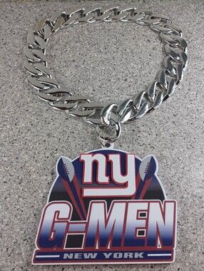 New York Giants NFL Football Fan Large Chain Necklace Accessories